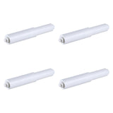 Maxbell 4x Toilet Paper Holder Spring Loaded Roller Utility Flexible Replacement Rod White