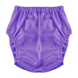 Maxbell Adults Diaper Cover Stylish Leakproof Supplies Washable Low Noise Protection L Purple