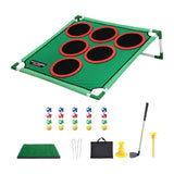 Maxbell Golf Game Play Set Portable Golf Chipping Cornhole Set for Party Indoor Yard
