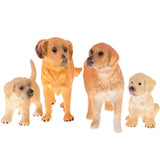 Maxbell 4pcs Lifelike Dog Model, Pet Animal Figurines, Kids Toy Desktop Ornaments - Aladdin Shoppers