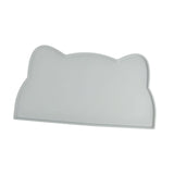 Maxbell Cat Food Mat Cushion Silicone Floor Non Skid Pet Placemat for Food and Water Gray