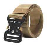 Maxbell Webbing Belt Adjustable Activities Work Heavy Duty Quick Release Buckle Belt Khaki