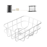Maxbell Front Bike Basket Carrier Panniers Aluminum Alloy Detachable Bike Cargo Rack White Screws