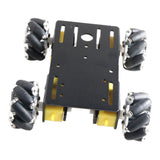 Maxbell Smart Car Chassis RC Toy with TT motor for Arduino DIY RC Toy Black 1:48