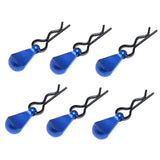 Maxbell Metal Body Clip R-Shape Pins with Pull Tabs for 1/8 1/10 Scale RC Car