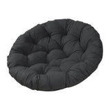 Maxbell Rocking Chair Cushion Wicker Chairs Floor Sunroom Lawn Swing Basket Seat Pad Black