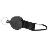 Maxbell Maxbell Heavy Duty Key Holder Carabiner Buckle with Steel Cable Keyrings Black