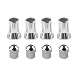 Maxbell 4x4 Sets TPMS Tire Valve Stem Caps & Sleeve Covers for American Car and Truck