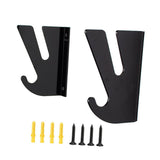 Maxbell Skateboard Wall Mount Display Rack Tool Storage for Skis Kiteboard Snowboard black