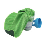 Maxbell Cooling Towel Sweat Absorbing Small-size Headband for Running Cycling Summer Green
