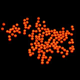 Maxbell 4x150pcs Plastic Round Fishing Bead Lure Sea Fishing Rigs Lure Bait Orange 4mm