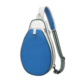 Maxbell Tennis Racket Bag with Pocket Lightweight Tennis Backpack for Practice Women Blue White
