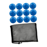 Maxbell 12Pcs Outdoor Pickleballs 26 Holes Portable with Storage Bag for Competition Blue