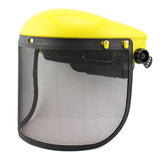 Maxbell Trimmer Face Shield with Metal Mesh Visor for Logging Gardening Outdoor Work