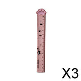 Maxbell 3xCute Student Ruler Cat Paw-shaped Measuring Scale Clear Scale Accessories Gray
