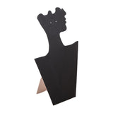 Maxbell Velvet Necklace Display Soft Jewelry Display for Shop Show Home Use Business Black