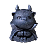 Maxbell Resin Cat Tea Pet Collecting Artwork Cat Statue for Cabinet Bookcase Bedroom C