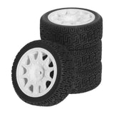 Maxbell 4Pcs 1/10 RC Car Tires RC Modification Accessory Sturdy RC Parts Accessories white
