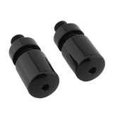 Maxbell 2x Motorcycle Grips Handlebar End Sleek Silder Plugs Handle Bar End Weights Black