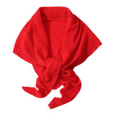Maxbell Women Winter Scarf Soft Windproof Triangle Neck Scarf for Office Home Indoor Red