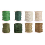 Maxbell 8 Rolls of 80 Meters Waxed Cotton Cord String Jewelry Making Accessories 1mm