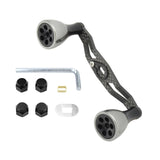 Maxbell Reel Handle Universal Rotatable Sturdy Handle Grip for Seaside Lakeside Boat Gray