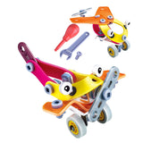 Maxbell 2 in 1 DIY Assembly Take Apart Toy for Kids Vehicles Toy Gift Aircraft