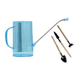 Maxbell 1.5L Watering Can Portable Long Nozzle for House Plants Flower Bonsai Plants blue