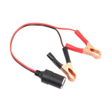 Maxbell 2x14" Car Cigarette Lighter Power Female Socket Plug Adapter Crocodile Clip