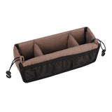 Maxbell Stroller Hanging Organizer Bag Lightweight for Shopping for Snacks Water Cup Brown