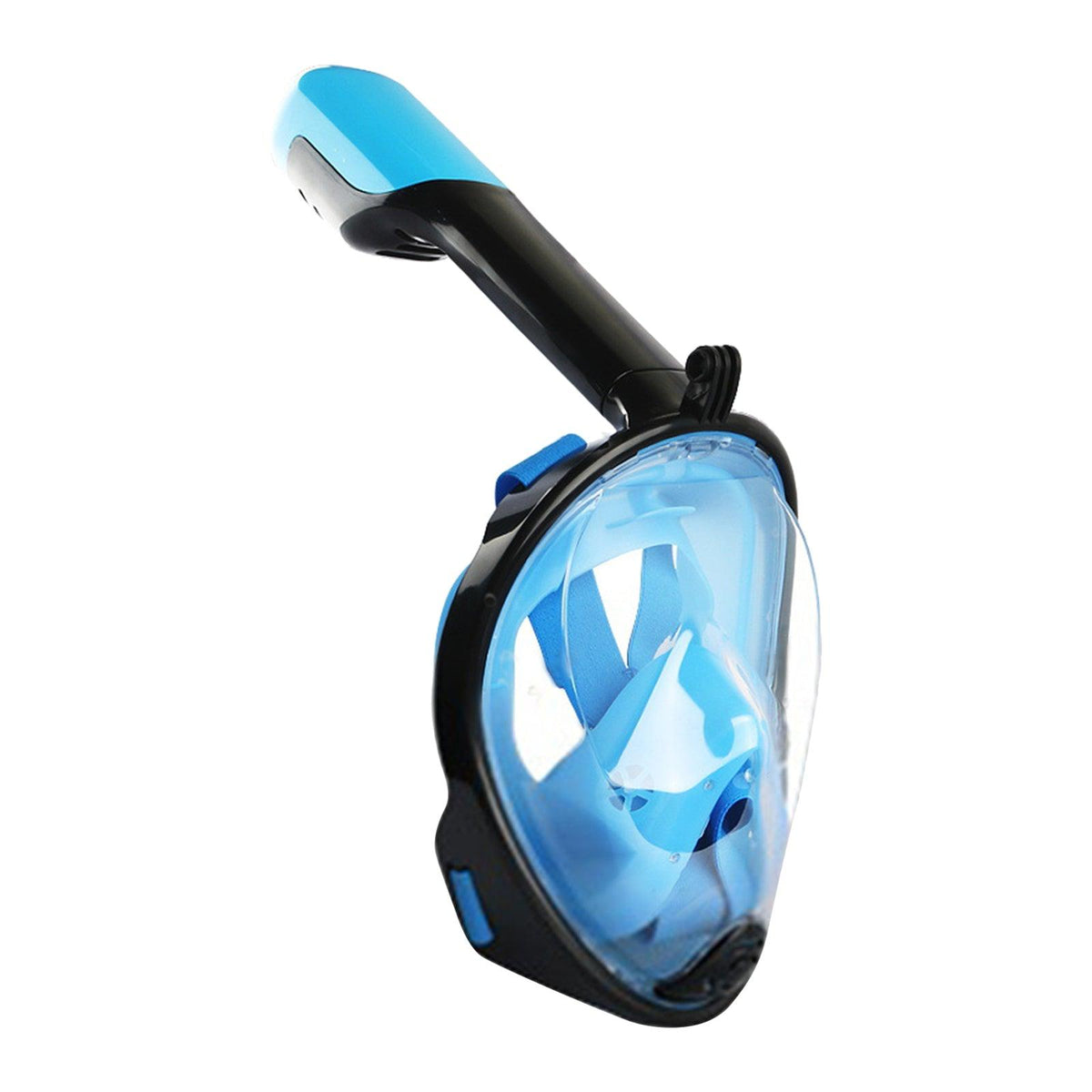 Maxbell Maxbell Snorkel Mask Full Face Snorkeling Diving Mask Goggles  Light Blue  S M