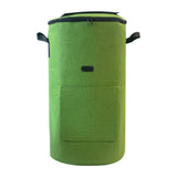 Maxbell Compost Bin Bag Garden with Zipper and Handle for Garbage Trash Loading Leaf Green