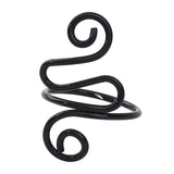 Maxbell Crochet Tension Ring Loop Ring Yarn Tension Control Ring for Mother Her Gift black