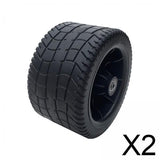 Maxbell 2x4inch Wide Wagon Cart Wheel PP Tires Sturdy Diameter 6.3inch for Wheelbarrow
