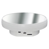 Maxbell Electric Turntable Rotating Display Stand Versatile for Photography Products 16 cm White