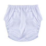 Maxbell Adults Diaper Cover Breathable Washable for Women Men Comfortable Protection L White