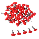 Maxbell Maxbell Fishing Swivels Double Hole Line Sinker Hook Connector Red 7x12mm