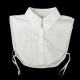 Maxbell Wholesale 6pcs White Women Lace Fake Half Shirt Blouse Collar Cotton Accessroy