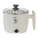 Maxbell Electric Hot Pot Lazy Pot Ramen Cooker Mini Cooker for Pasta Cooking Noodles White