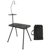 Maxbell Outdoor Camping Foldable Table for Market Stall Multipurpose Detachable Legs Black