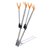 Maxbell Maxbell Stainless Steel Fishing Tackle Double Rod Rack Fishing Rod Holder Bracket 1.7m