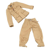 Maxbell 2 Pieces 1/6 Scale Uniform Full Set Costume for 12" Dress up Male Figures