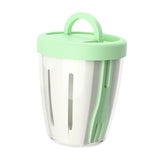 Maxbell Salad Cup with Fork Reusable Fruit Salad Storage Cup for Picnic Cereal Lunch Green