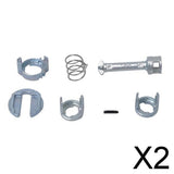 Maxbell 2x7 Pieces Door Lock Cylinder Barrel Repair Kit for BMW E46 325i 330i 2001-06