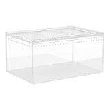 Maxbell Reptile Breeding Box Acrylic Animal Habitat Cage for Turtle Geckos Container 30cmx20cmx15cm