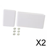 Maxbell 2xPhone Holder for Beach Tote Portable Elegant Hanging Insert Travel Organizer white