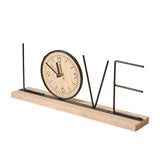 Maxbell Tabletop Clock Creative Desktop Decoration for Home Decor Office Living Room LOVE