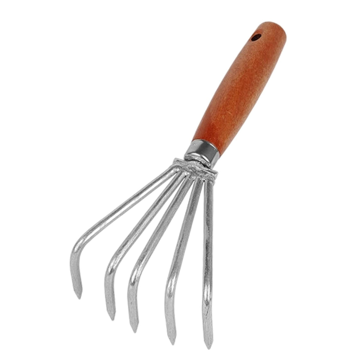Hand Rake Handheld Loosening Soil Versatile Leaf Rake for Park Beach Seaside