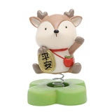 Maxbell 2pcs Shaking Head Doll Figurine Animal Model Craft Ornament Home Decoration
