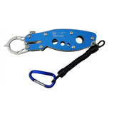 Maxbell Maxbell Compact Stainless Steel Fishing Lip Grip Grabber Trigger Gripper Tool Blue